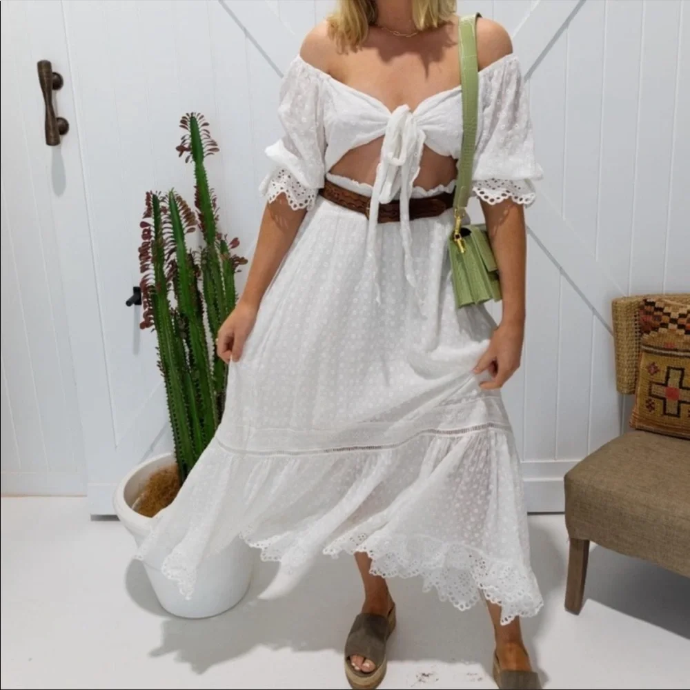 Spell | Daisy Chain Maxi Skirt | M - Picture 5 of 16